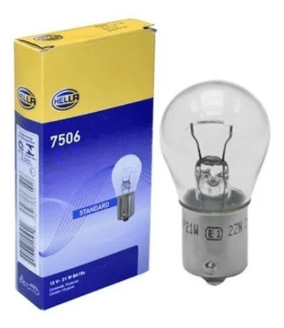 Lampada (ambar) (1polo) (12v) (21w) Universal Universal 1 POLO (1141) (PINO ENCONTRADO) / Electric-life 28012