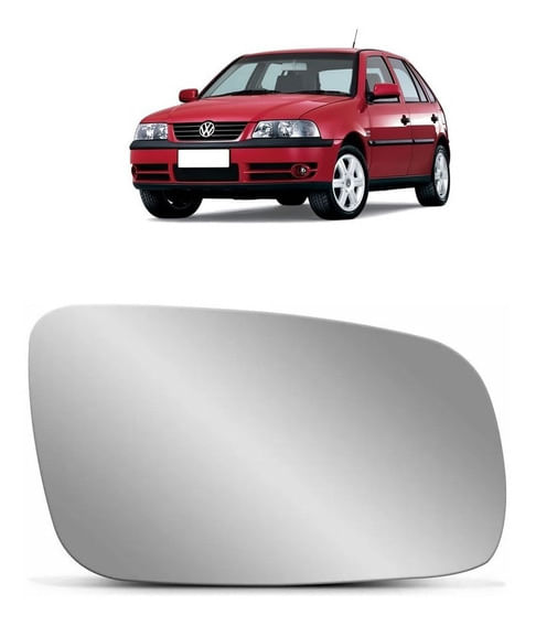 Lente Retrovisor Ld (c/base) (grande) Volkswagen Gol 99- G.III / Spj EB276