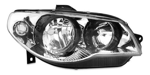 Farol Ld (aro Preto-bloco Cromado) Fiat Palio 04- FASE II / Arteb 160764