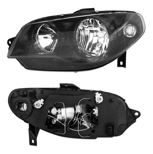 Farol Le (foco Duplo) (aro-bloco Preto) (h1/h7) Fiat Palio 08- FASE III / Arteb 160991