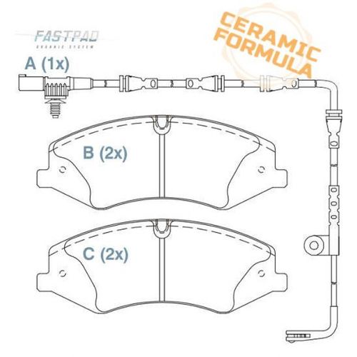 Pastilha Freio (diant) (ceramica) Land Rover Discovery 10-17 IV, 17- / Willtec FP892