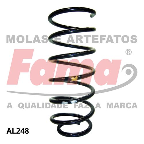 Mola Suspensao Dianteira (c/prato Grande)  Volkswagen Golf 94-95  GLX/GTI C/S/ACD / Fama AL248