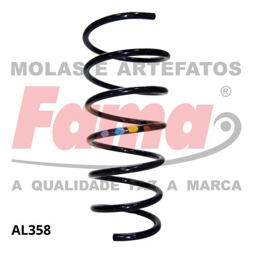 Mola Suspensao Dianteira Fiat Doblo 02-06 CARGO 1.3/1.8 16V S/ACD / Fama AL358