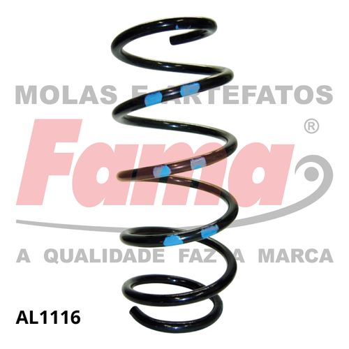 Mola Suspensao Dianteira Gm Meriva 02- 1.4/1.8 8/16V / Fama AL1116