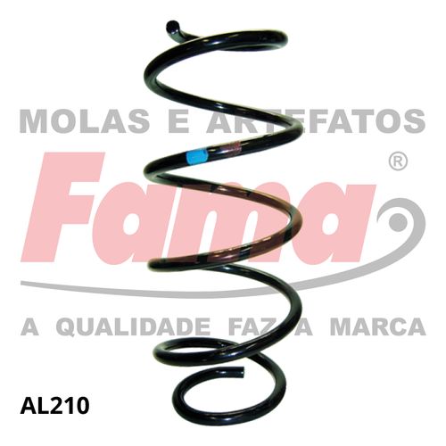 Mola Suspensao Dianteira Volkswagen Polo 02- 1.6//1.8 C/S/ACD / Fama AL210