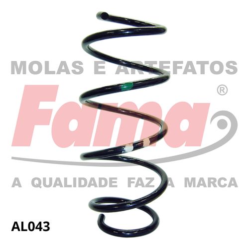 Mola Suspensao Dianteira Ford Fiesta 03- 1.0/1.6 C/S/ACD / Fama AL043