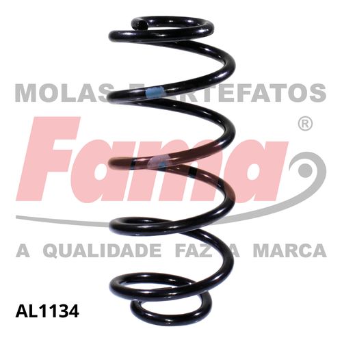 Mola Suspensao Traseira Gm Onix 12- 1.4 LT/LTZ / Fama AL1134