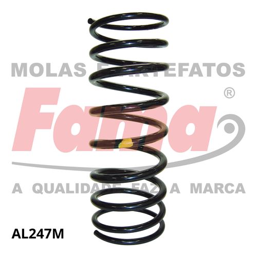 Mola Suspensao Traseira Volkswagen Saveiro 98-09 BOLA/G.III/G.IV 1.6/1.8/2.0 / Fama AL247M