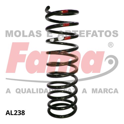 Mola Suspensao Traseira (c/s/acd) Volkswagen Parati 98- CROSSOVER/TRACKFIELD 1.0/1.6/1.8/2.0  2/4P / Fabrini IVW0385