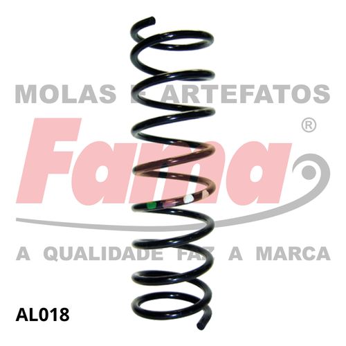 Mola Suspensao Traseira Ford Ka 07- / Fama AL018