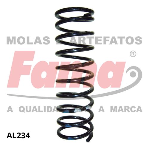 Mola Suspensao Traseira (2 Portas) Volkswagen Gol 95- 1.0/1.6/1.8/2.0 8/16V GTI/TSI / Fama AL234