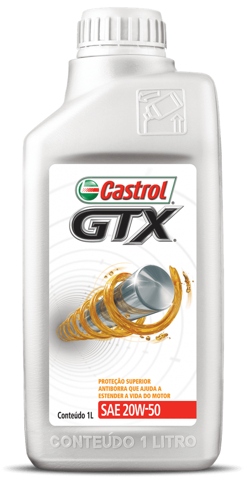 Óleo Motor Mineral Castrol GTX Antiborra SAE 20W50 - 1 Litro