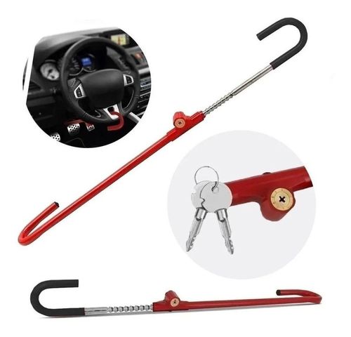 Trava Anti Furto (c/chave) Universal Universal VOLANTE/EMBREAG / Multilaser AU525