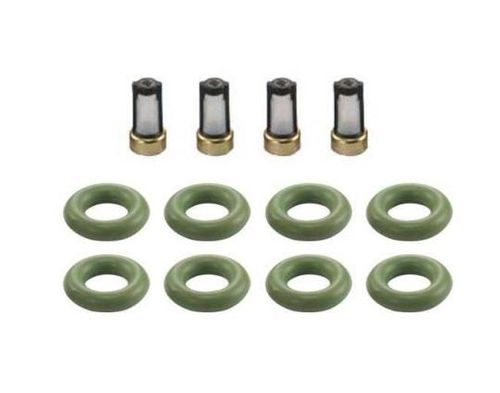 Kit Filtro Bico Injetor (sist Bosch/rochester) (4 Filtros) (8 Aneis) (bico Azul) Fiat Palio 96- / Ds 1203