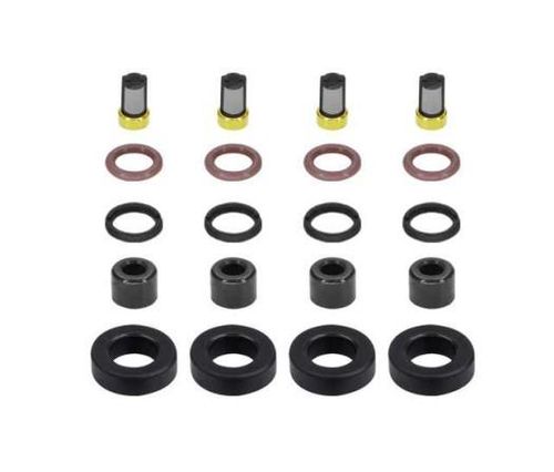 Kit Filtro Bico Injetor (4 Filtros) (16 Aneis) Toyota Corolla 02- 1.8 16V FLEX GAS / Ds 1261