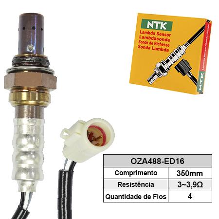 Sonda Lambda (pos) Ford Fiesta 13-14 1.5/1.6 16V SIGMA / Ntk OZA488D16