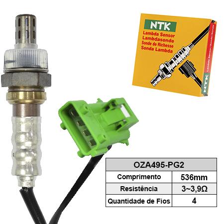 Sonda Lambda (pre) Citroen C-3 02- 1.4 8V FLEX / Ntk OZA495PG2