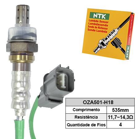 Sonda Lambda (pre) (conector Macho) 35cm Honda Civic 01-06 1.7 16V LX/LXL / Ntk OZA501H22