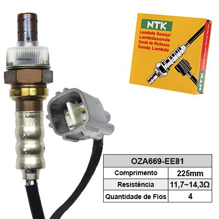 Sonda Lambda (pos) Toyota Etios 12- 1.3/1.5 16V / Ntk OZA669EE81