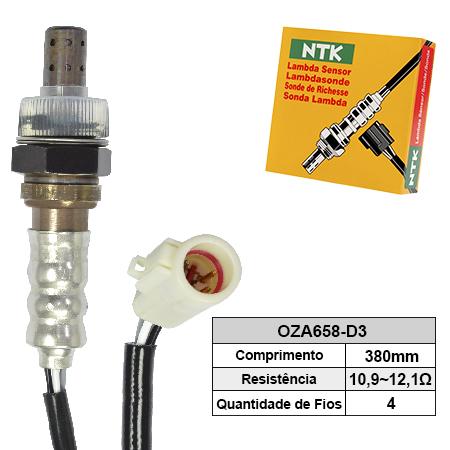 Sonda Lambda (pos) Ford Fiesta 10- 1.5/16 16V SIGMA / Ntk OZA658D3