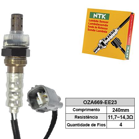 Sonda Lambda (pre) Toyota Etios 12- 1.3/1.5 16V / Ntk OZA669EE23