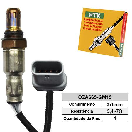 Sonda Lambda (pos) Gm Onix 15- 1.0/1.4 8V / Ntk OZA663GM13