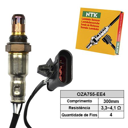 Sonda Lambda (pos) 300mm Fiat Uno 15- 1.0/1.4 8V EVO WAY/ATTRACTIVE/SPORTING / Ntk OZA755EE4