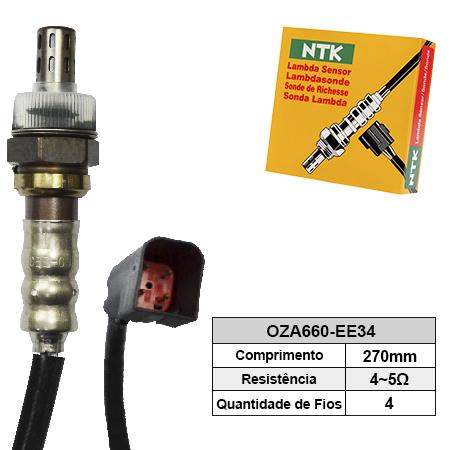 Sonda Lambda (pre) Ford Fiesta 96-99 1.0/1.3 ENDURA, 92- 1.3 ESPANHOL / Ntk OZA660EE34