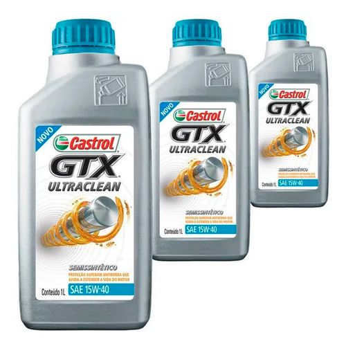 Kit 3 Óleo Motor - 15W40 GTX