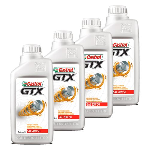 Kit 4 Óleo Motor - 20W50 GTX