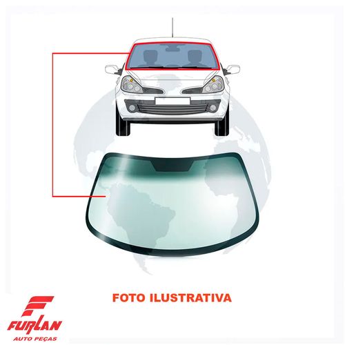 VIDRO PARABRISA (VERDE) (C/PASTILHA) FIAT STRADA 20-