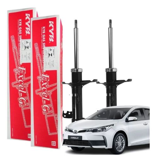 Par de Amortecedor Dianteiro Excel-G (gas) Toyota Corolla 2015 à 2019 - Kayaba