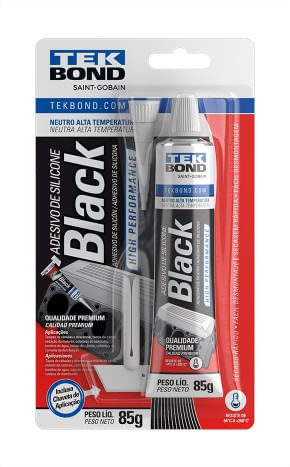 Adesivo Junta Motor Alta Performance Preto (Silicone High Performance Black) 85g - TekBond