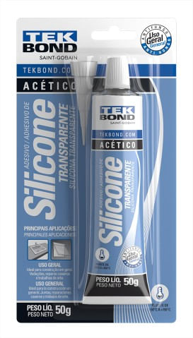 Silicone Acético Transparente 50g - TekBond