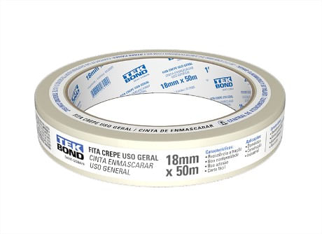 Fita Crepe 18mm X 50m - TekBond