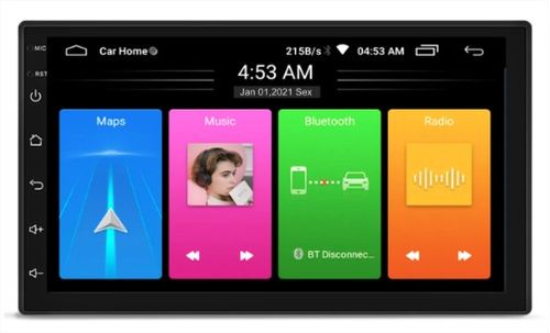 Multimidia 7 Polegadas 2DIN Usb / Aux / Fm / Bluetooth / Gps - ROADSTAR RS808BR