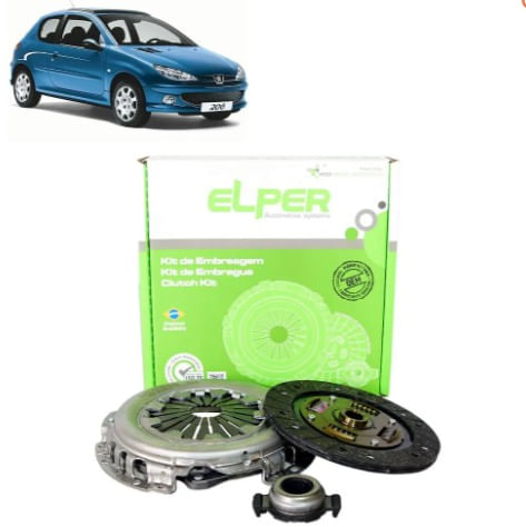 Kit Embreagem Peugeot 206 2003- 1.4  8V / Elper 80125