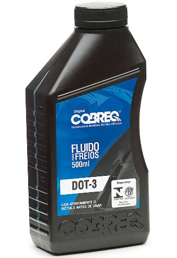 Fluido de Freio Cobreq DOT 3 - 500ml - Original (Ref: FFADOT3)
