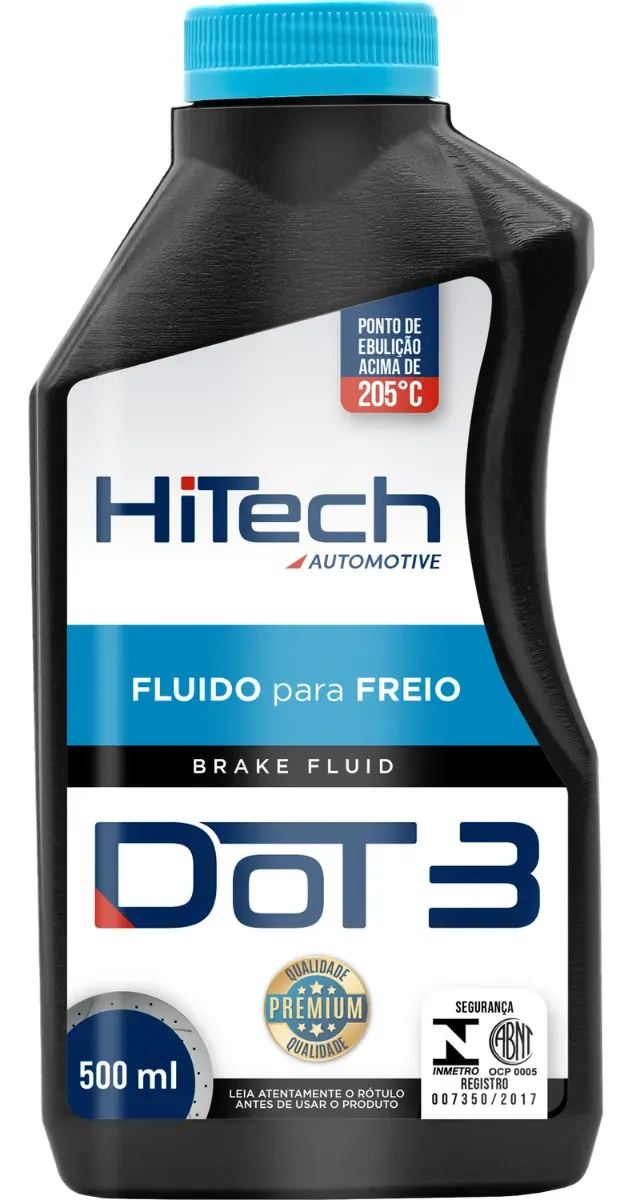 Fluido de Freio Hi-Tech DOT 3 - Frasco 500ml