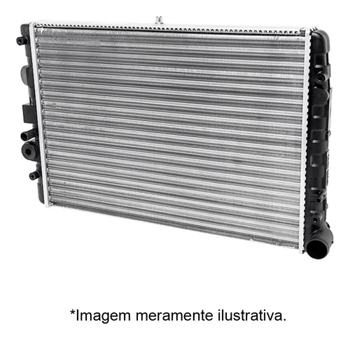 Radiador de Água Com Reservatório 40cm Sem Ar Condicionado IRB IR48417 Uno Fiorino Premio 1985 a 1993